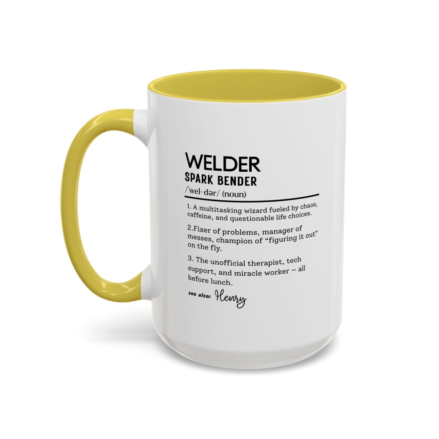 Custom Welder Mug, Spark Bender Dictionary Mug, Funny Welding Gift, Personalized Coffee Cup for Welders, Colorful Mugs 11oz 15oz