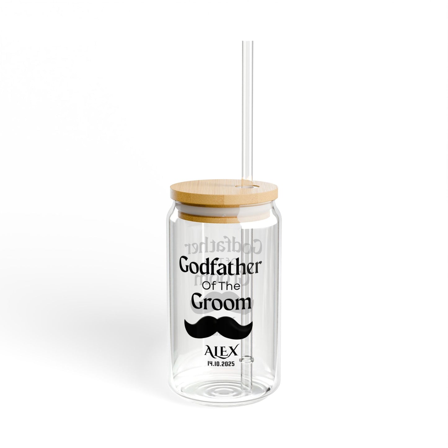 Godfather of the Groom Sipper, Personalized Wedding Gift, Custom Godfather Sipper, Groom Godparent Gift, Wedding Keepsake Cup, 16oz