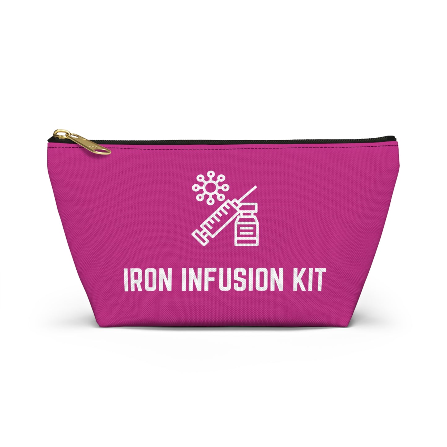 Personalized Iron Infusion Kit Pouch for Medical Essentials Storage Bag for IV Supplies Travel Organizer for Health and Wellness
