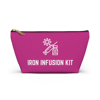 Personalized Iron Infusion Kit Pouch for Medical Essentials Storage Bag for IV Supplies Travel Organizer for Health and Wellness