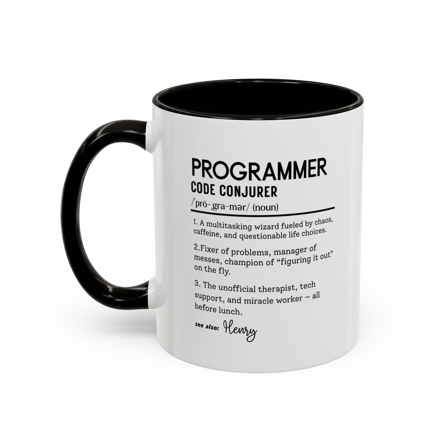 Custom Programmer Mug, Code Conjurer Dictionary Mug, Funny Software Developer Gift, Tech Coffee Cup, Colorful Mugs 11oz 15oz