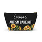 Personalized Autism Care Kit for Sensory Tools and Daily Support Essentials Portable Travel Pouch for Kids or Adults with Autism Needs