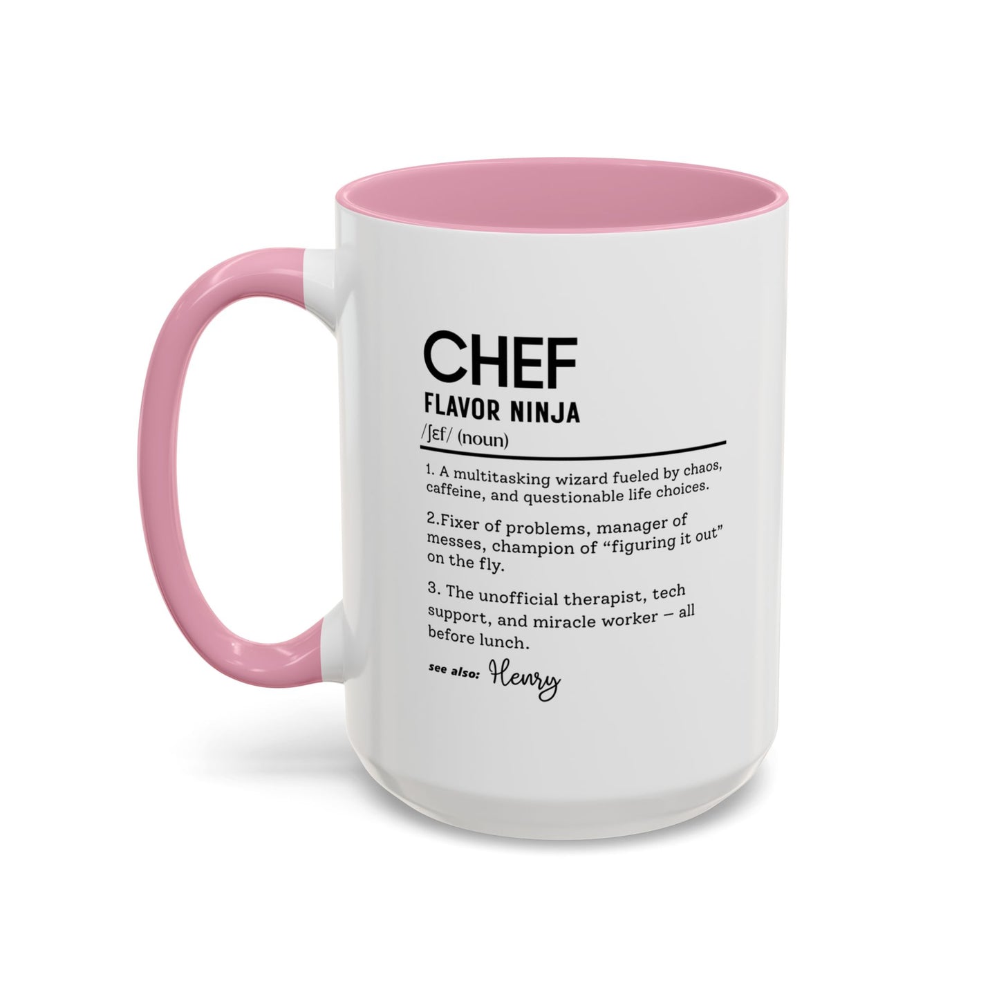 Funny Chef Mug, Custom Culinary Gift, Personalized Cooking Mug, Kitchen Humor Cup, Foodie Definition Mug, Colorful Mugs (11oz, 15oz)