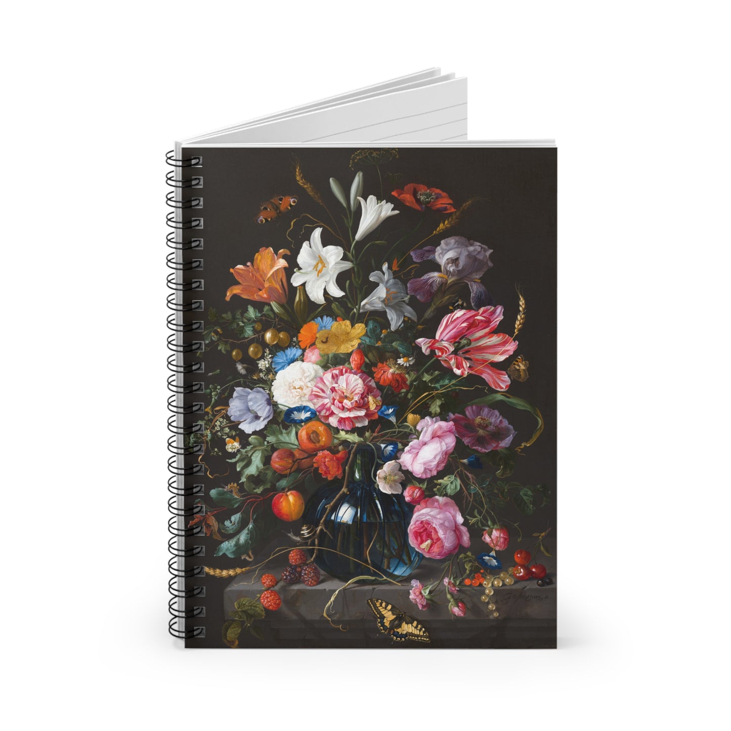 Personalized Flower Journal Book, Custom Floral Notebook with Name, Gift for Her, Cute Writing Journal, Garden Lover Gift, Memory Book