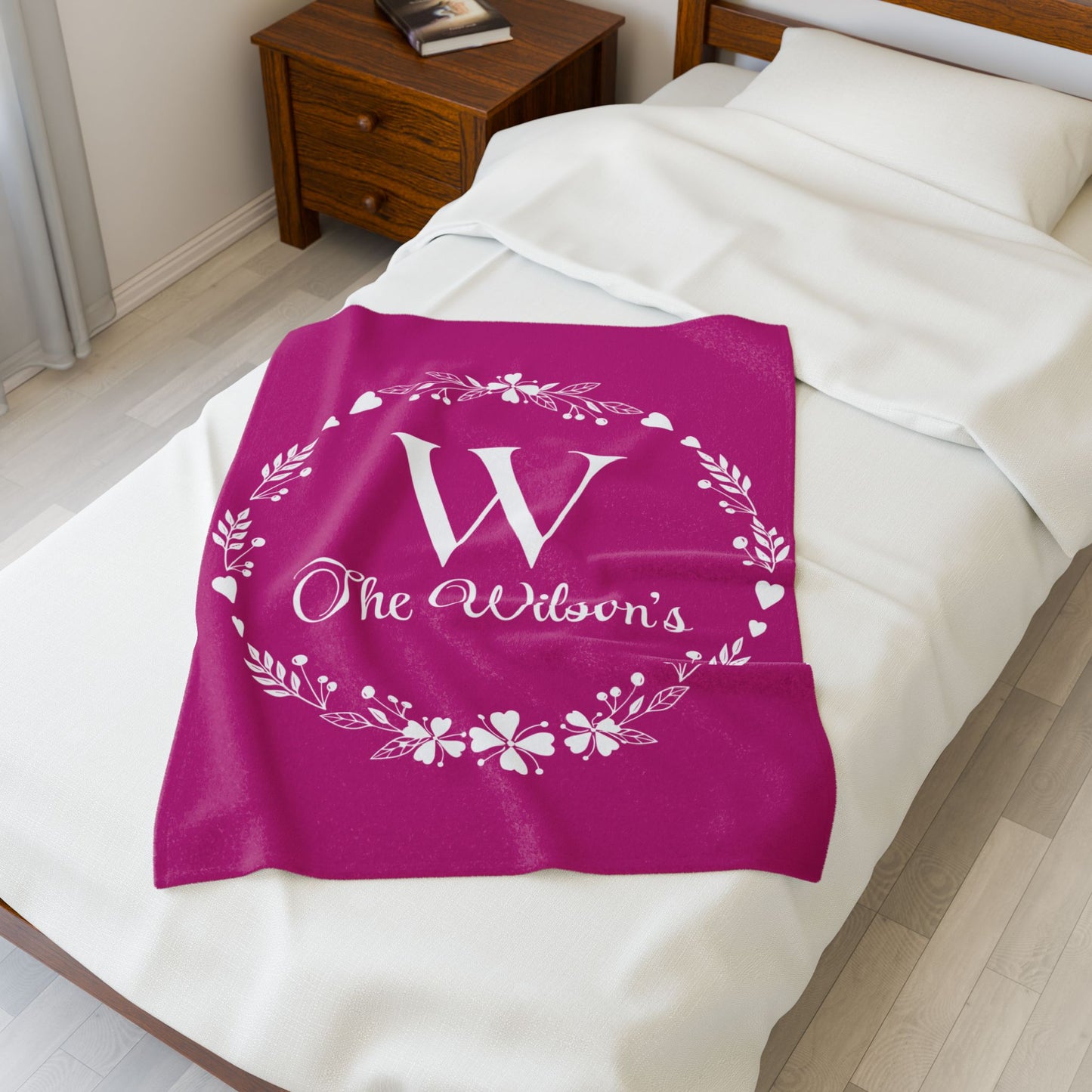 Custom Family Name Blanket, Last Name Blanket, Initials Blanket, Wedding Gift, Anniversary Gift, Housewarming Gift, Gift for Family