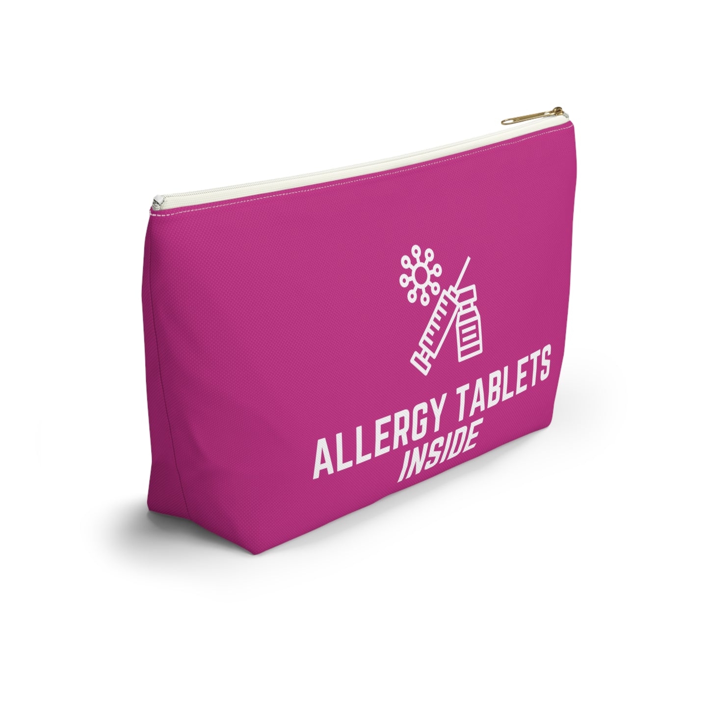 Personalized Allergy Tablets Inside Pouch for Medicine Storage Travel Organizer for Daily Allergy Relief and Emergency Essentials