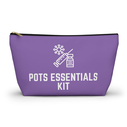 Personalized POTS Essentials Kit Pouch for Postural Orthostatic Tachycardia Supplies Travel Organizer for Daily Meds and Hydration