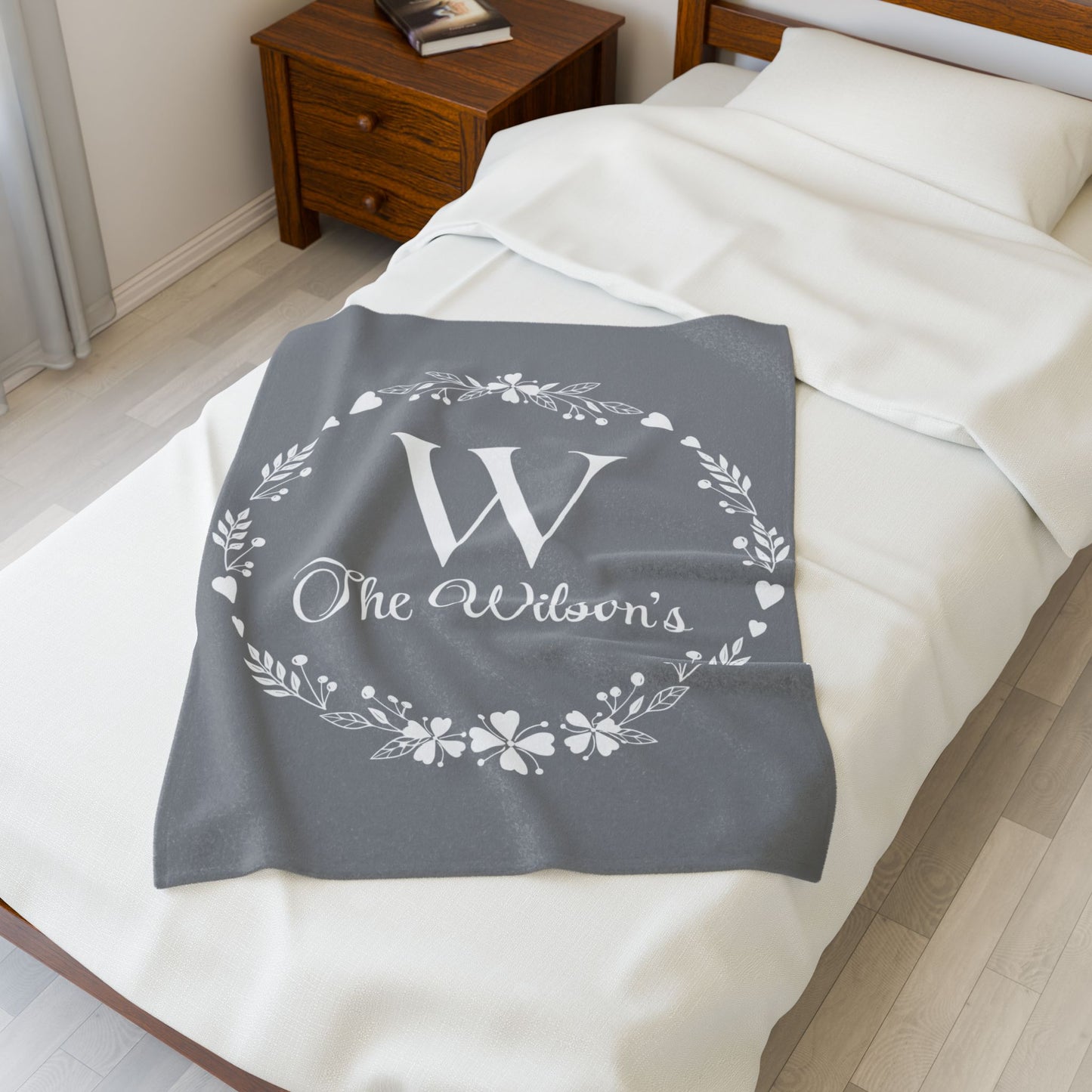 Custom Family Name Blanket, Last Name Blanket, Initials Blanket, Wedding Gift, Anniversary Gift, Housewarming Gift, Gift for Family