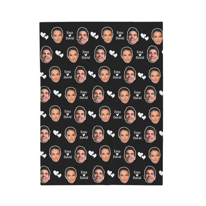 Personalized Face Blanket, Custom Photo Blanket, Faces on Blanket, Gift for Family, Custom Image Blanket, Graduation Gift, Cozy Throw