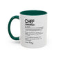 Funny Chef Mug, Custom Culinary Gift, Personalized Cooking Mug, Kitchen Humor Cup, Foodie Definition Mug, Colorful Mugs (11oz, 15oz)