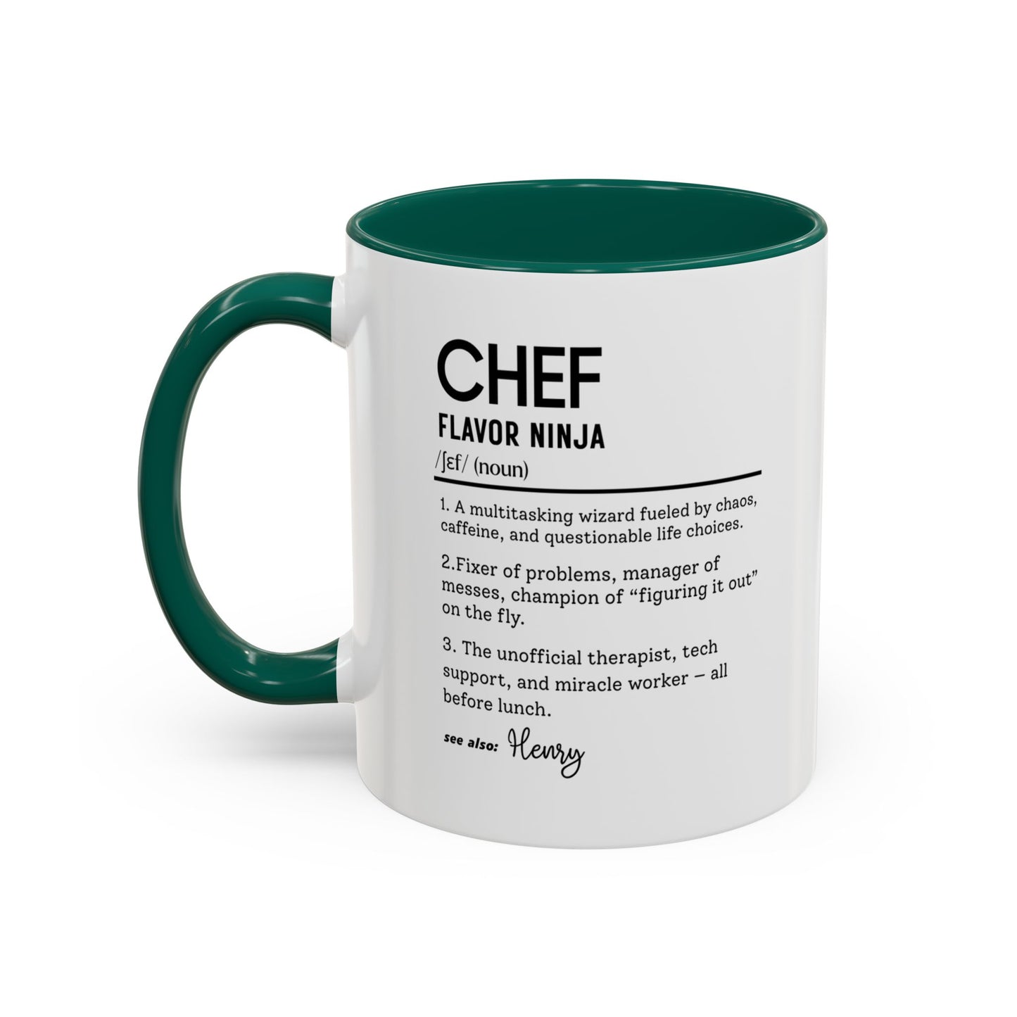 Funny Chef Mug, Custom Culinary Gift, Personalized Cooking Mug, Kitchen Humor Cup, Foodie Definition Mug, Colorful Mugs (11oz, 15oz)