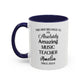 Music Teacher Mug, Personalized Coffee Cup, Custom Music Instructor Gift, Best Teacher Ever, Appreciation Mug, Funny Music Mug