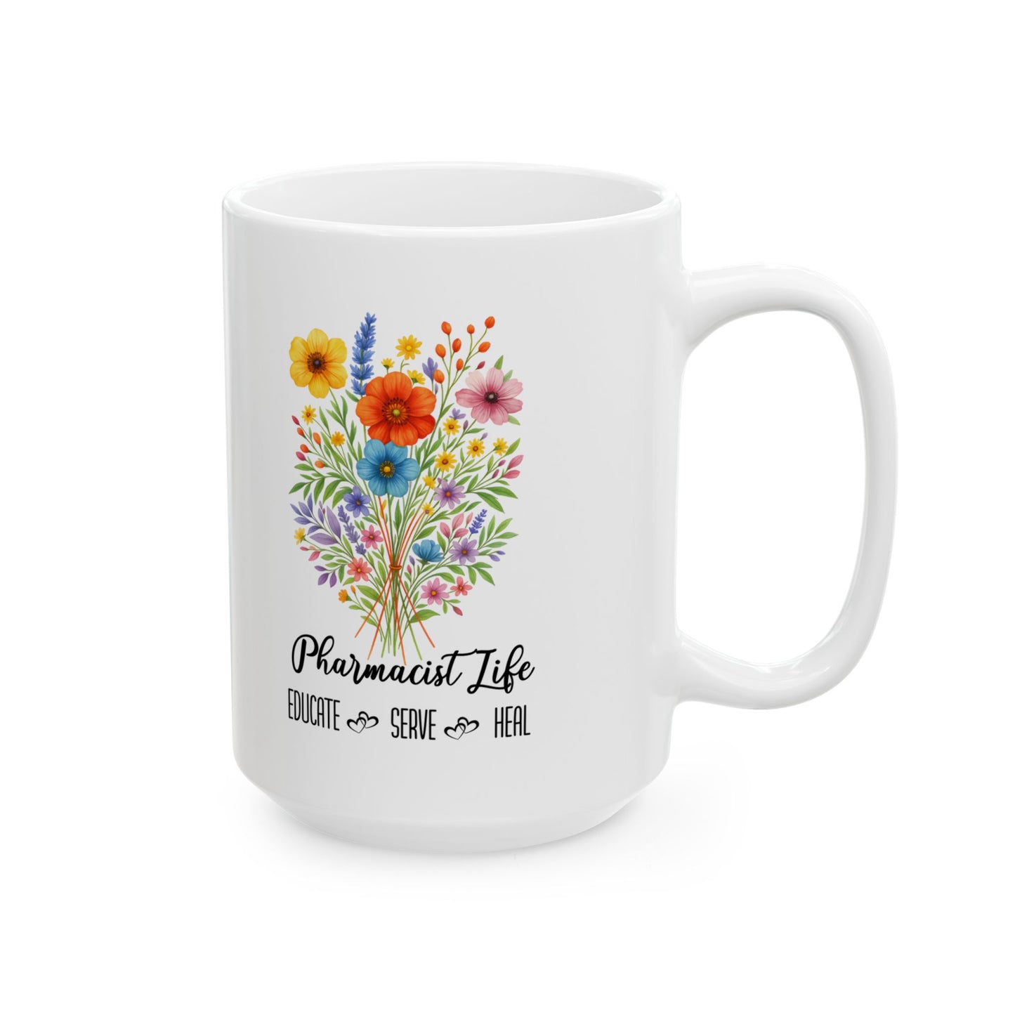 Pharmacist Life Mug 11oz 15oz Custom Coffee Cup Gift for Pharmacy Professionals Personalized Ceramic Mug for Pharmacist Appreciation