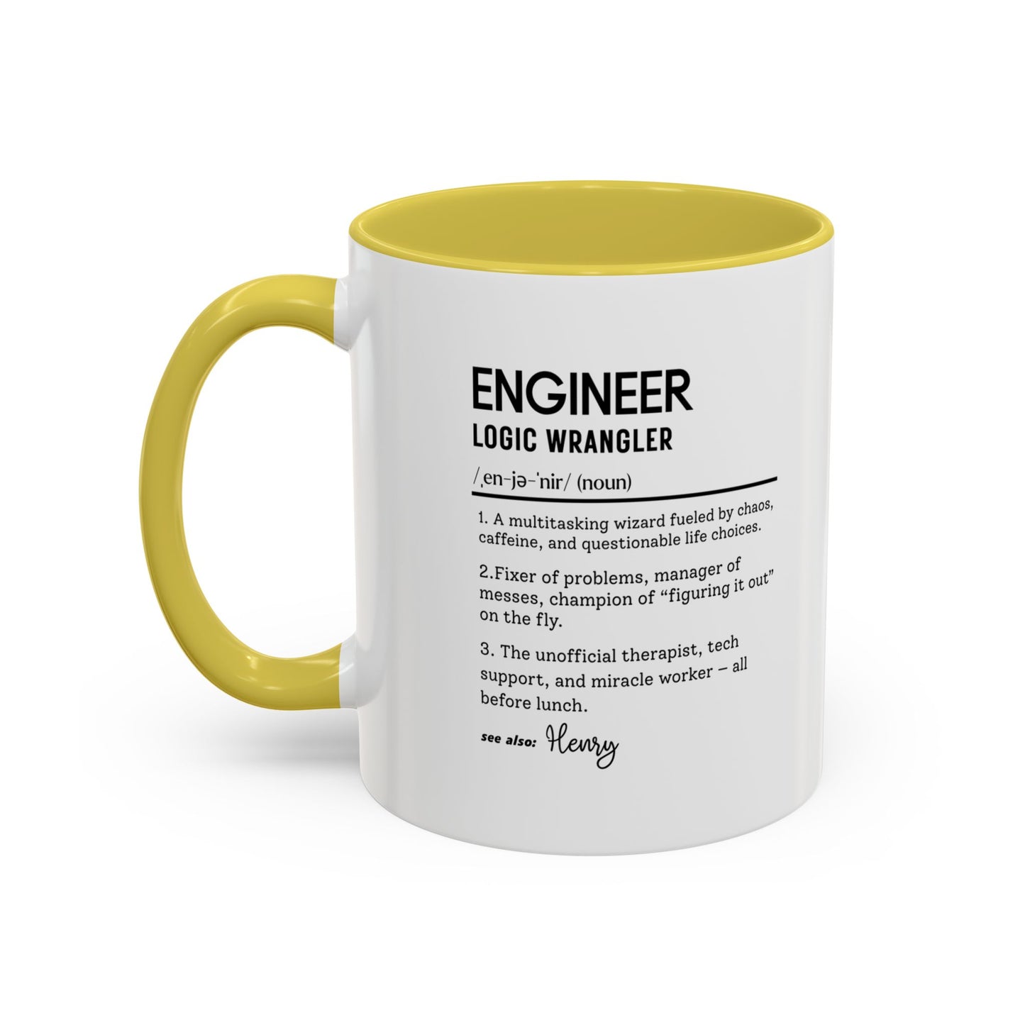 Custom Engineer Mug, Funny Engineering Definition Gift, STEM Coffee Cup, Personalized Tech Gift, Problem Solver Mug, Nerdy Office Cup