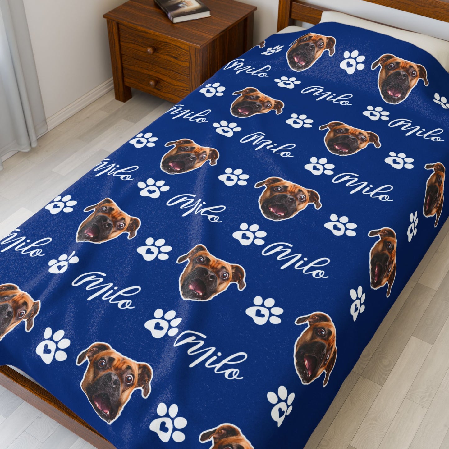 Custom Pet Blanket, Pet Photo Blanket, Custom Dog Blanket, Personalized Dog Blanket, Cat Picture Blanket, Dog Dad Gift, Pet Lover Gift