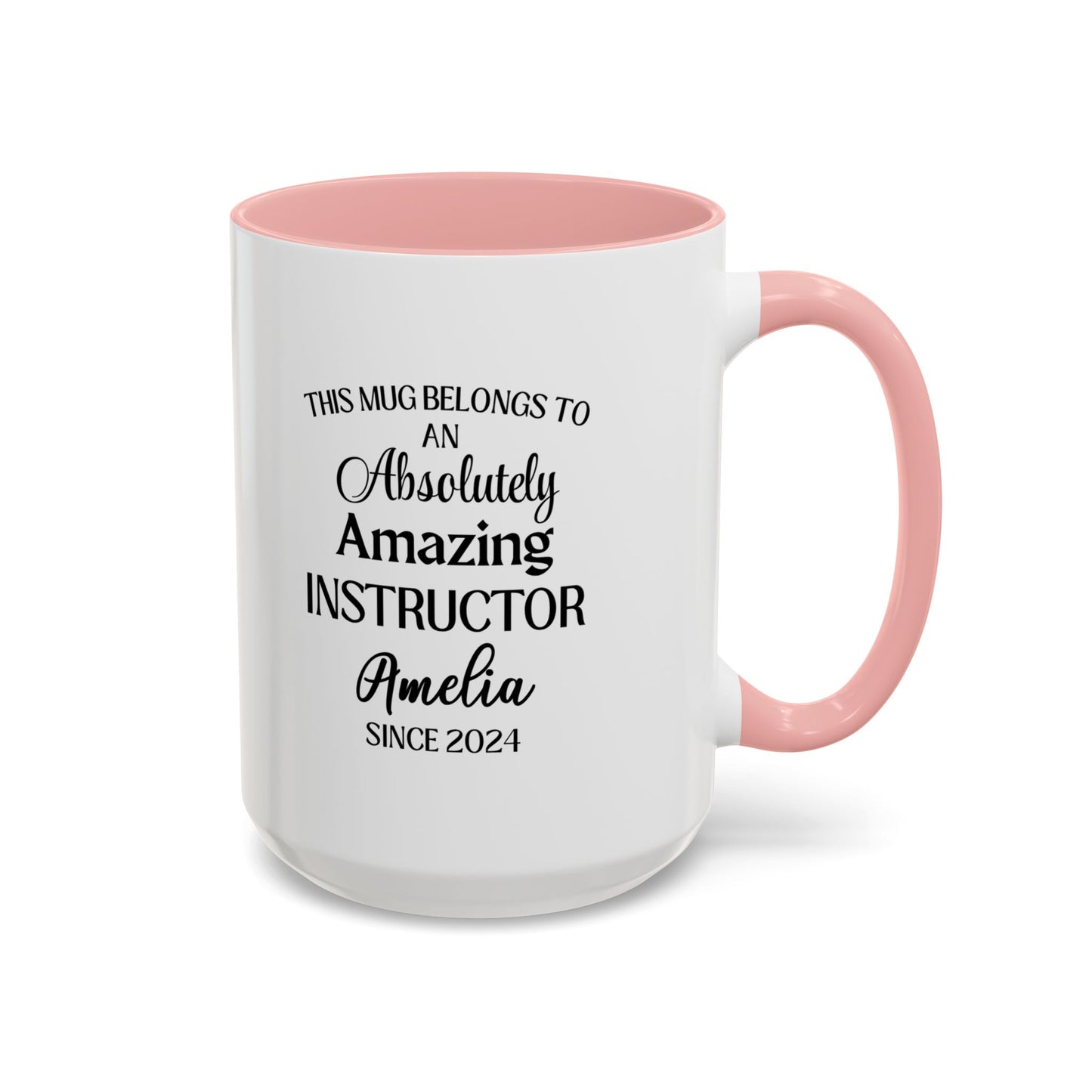 Custom Instructor Mug, Funny Teaching Gift, Personalized Educator Coffee Cup, Mentor Appreciation Mug
