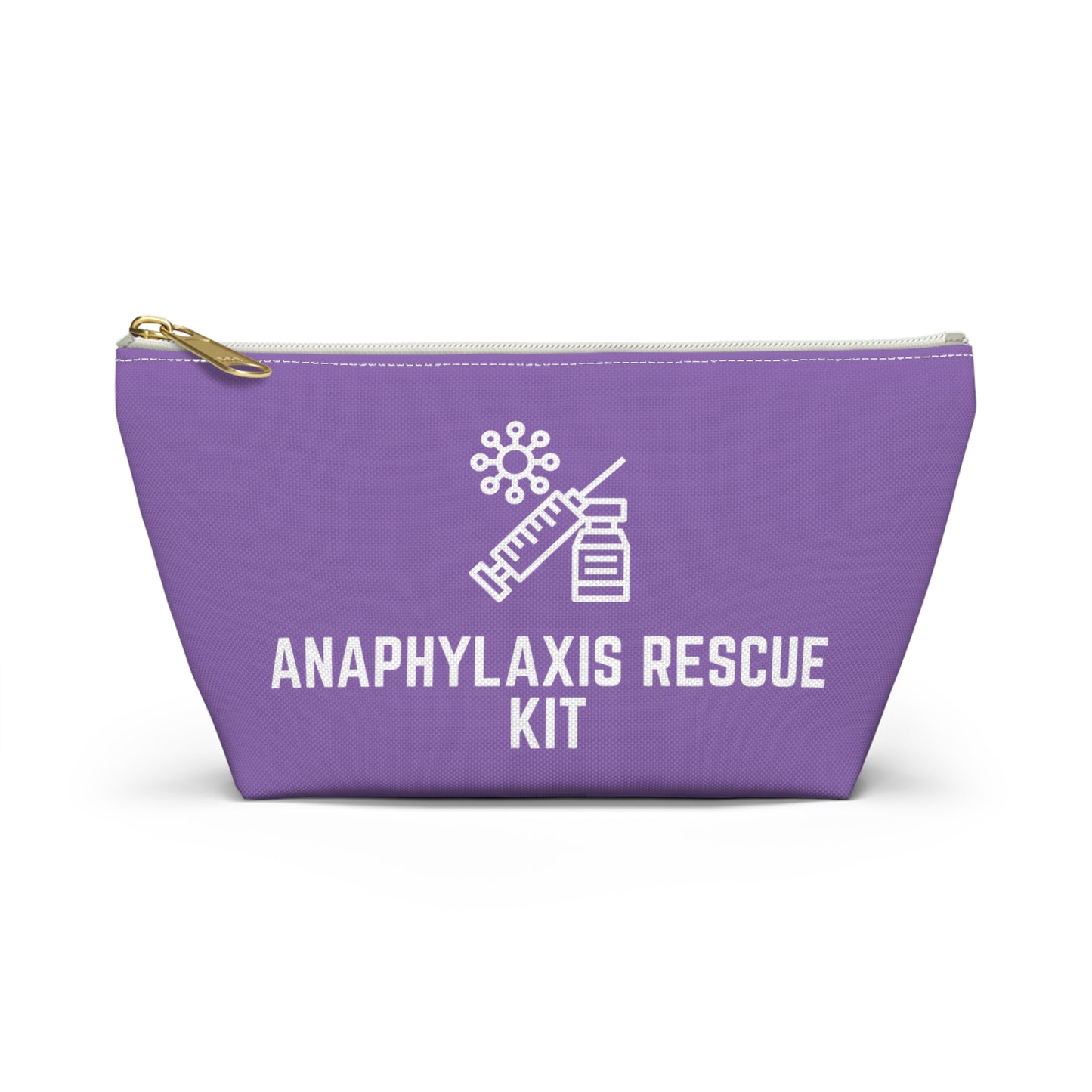 Personalized Anaphylaxis Rescue Kit Pouch for Emergency Medication Storage Travel Organizer for Allergy Emergency and Life Saving Supplies