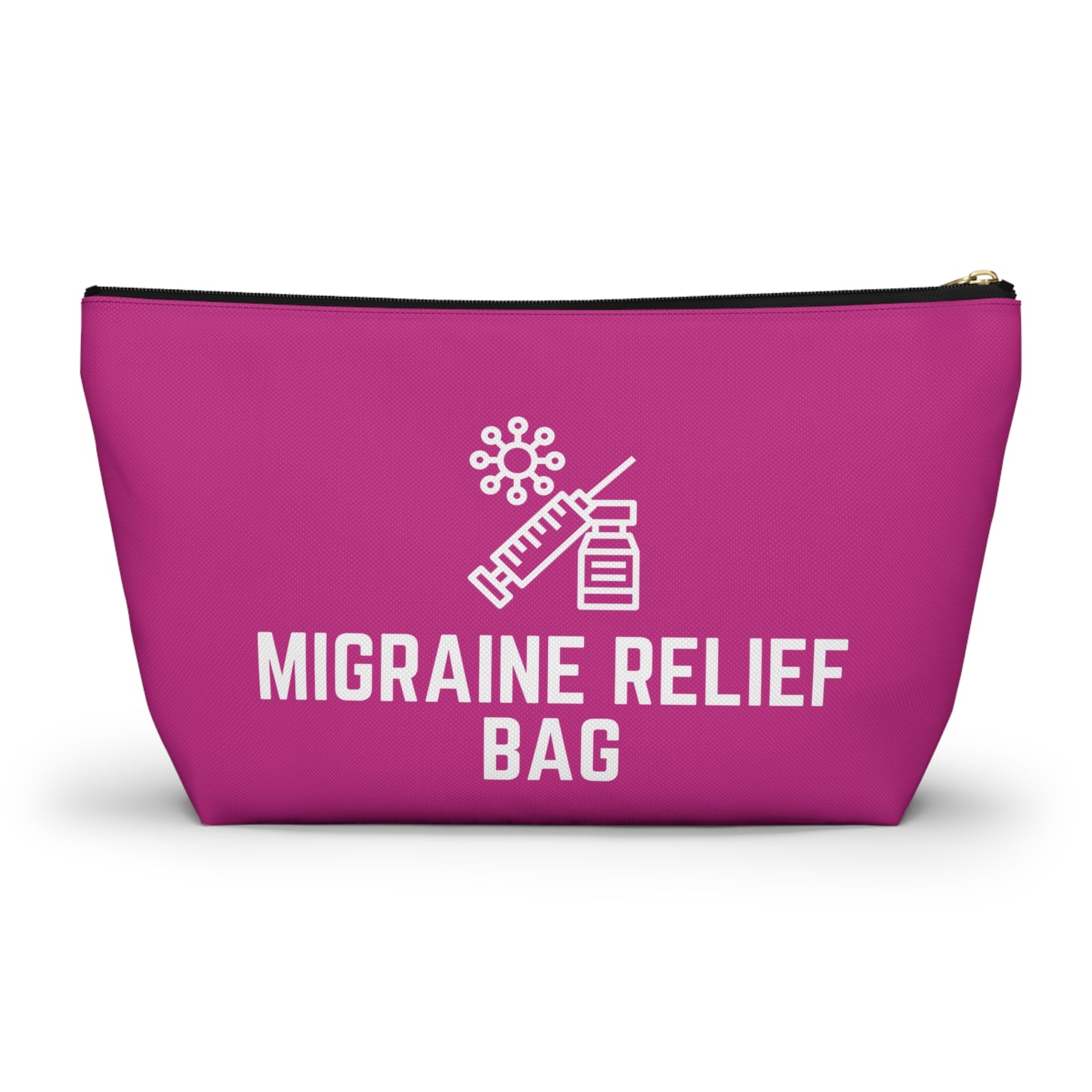 Personalized Migraine Relief Bag Pouch for Pain Management Essentials Travel Organizer for Migraine Medication and Comfort Supplies