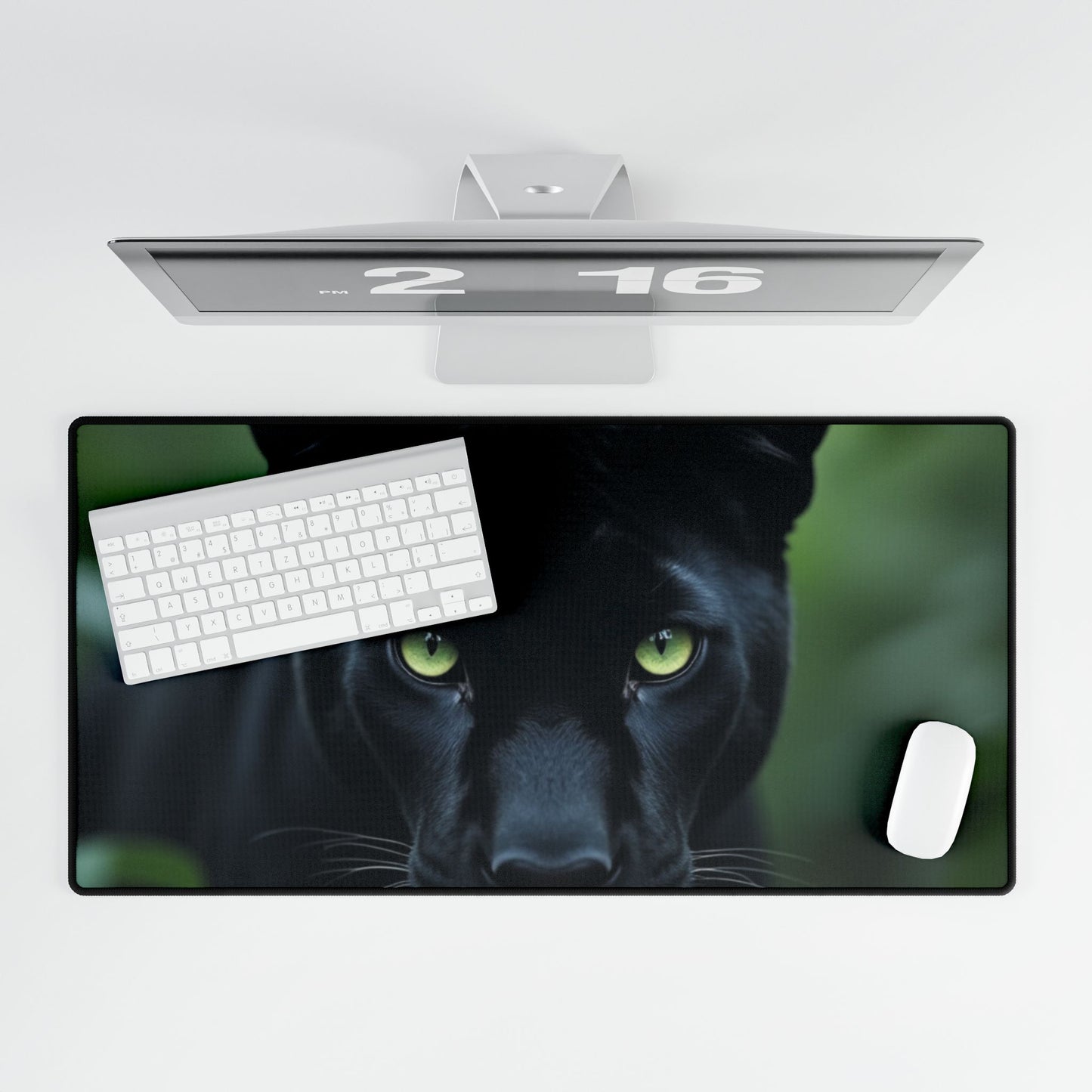 Elegant Black Panther Desk Mat - Office Accessories, Gaming Mat, Home Office Decor, Animal Print, Gift for Animal Lovers