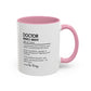 Custom Doctor Mug, Funny Doctor Gift, Medical Definition Mug, Personalized Coffee Cup, Healthcare Hero Gift, Surgeon Mug, Med Student Gift