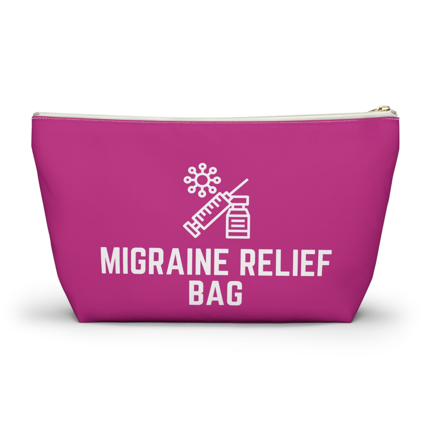 Personalized Migraine Relief Bag Pouch for Pain Management Essentials Travel Organizer for Migraine Medication and Comfort Supplies