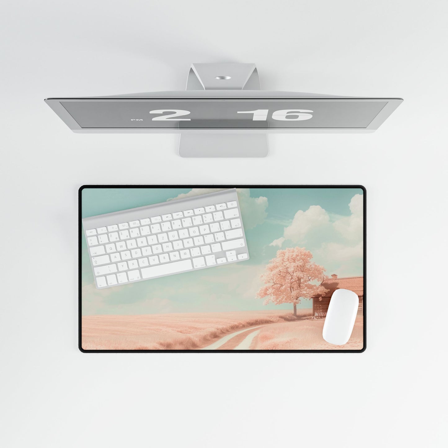Dreamy Landscape Desk Mat - Aesthetic Office Decor, Personalized Workspace, Gift for Students, Home Office Essentials, NFT Inspired Design