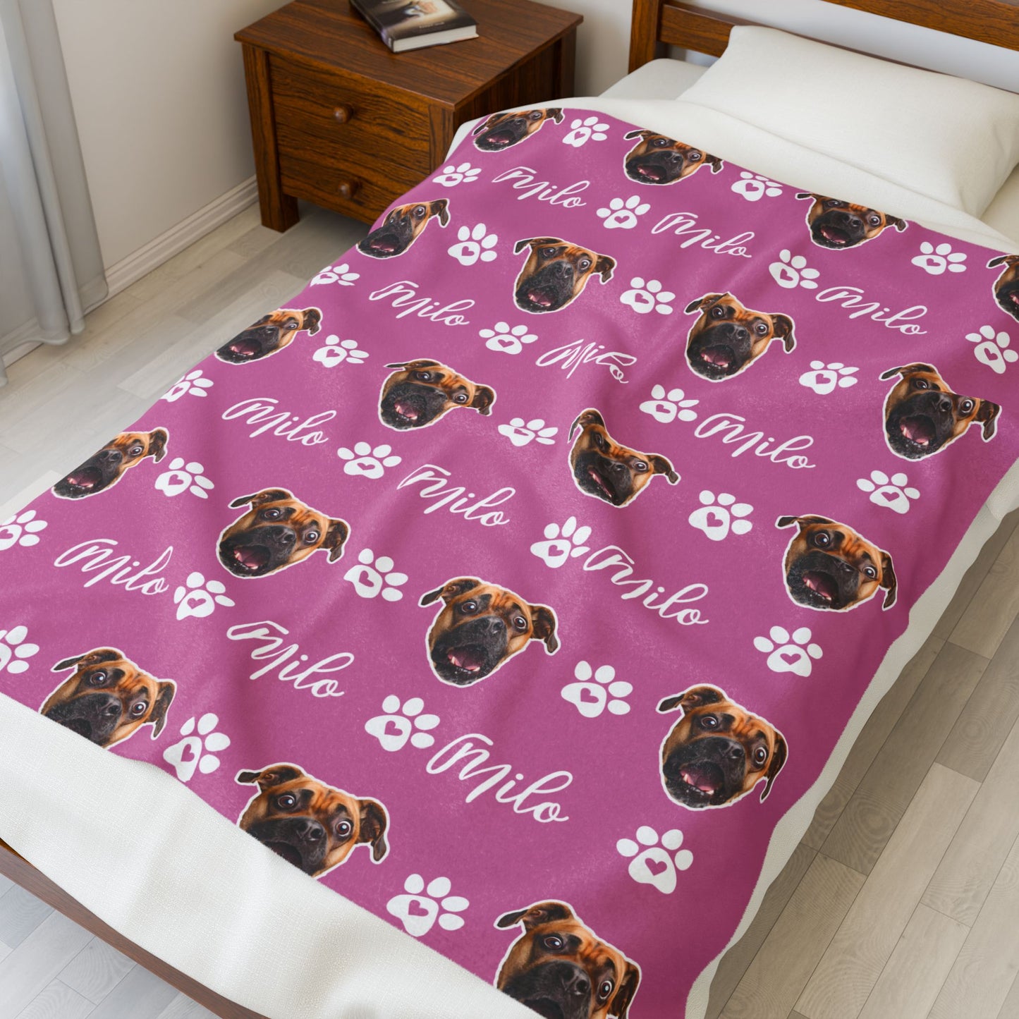 Custom Pet Blanket, Pet Photo Blanket, Custom Dog Blanket, Personalized Dog Blanket, Cat Picture Blanket, Dog Dad Gift, Pet Lover Gift