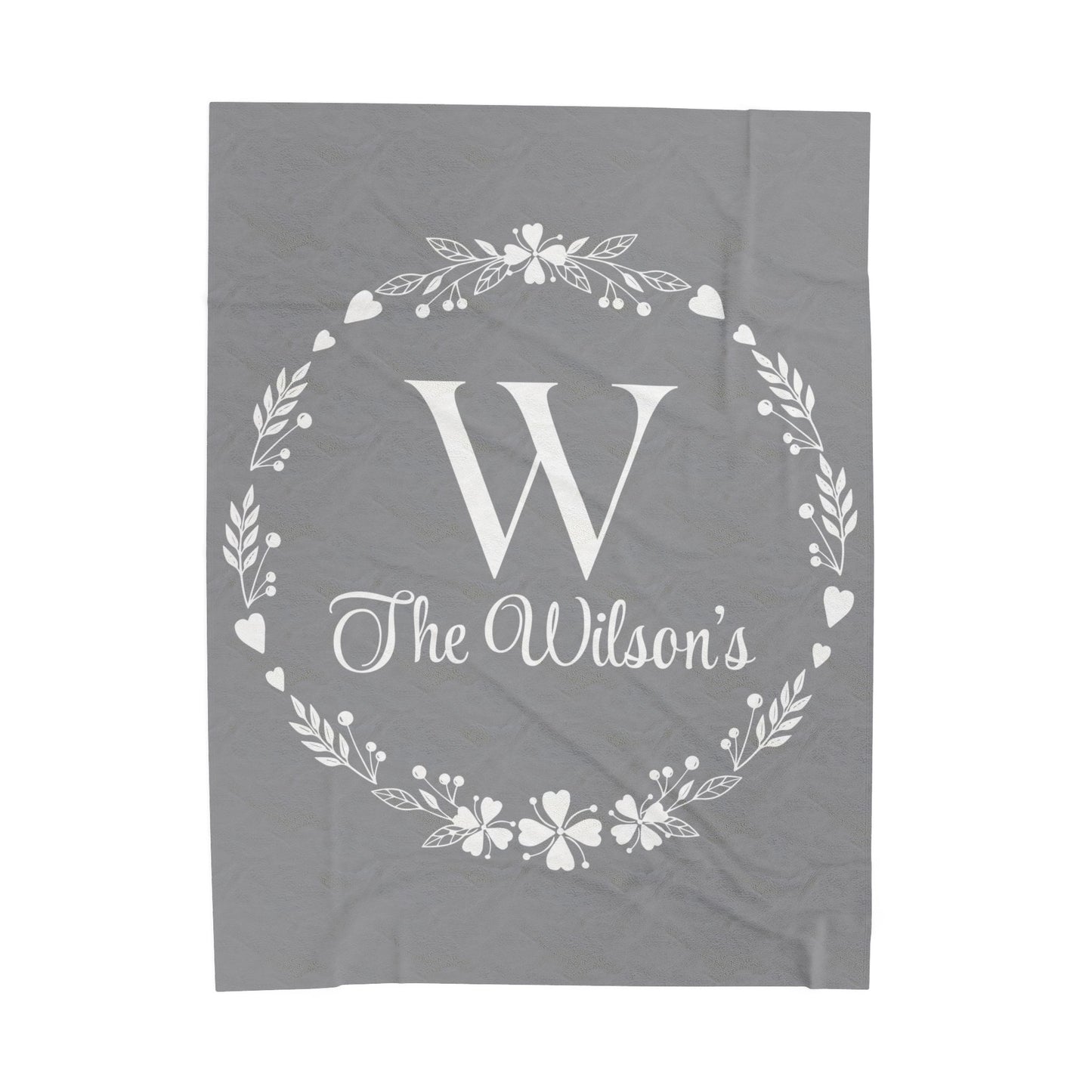 Custom Family Name Blanket, Last Name Blanket, Initials Blanket, Wedding Gift, Anniversary Gift, Housewarming Gift, Gift for Family