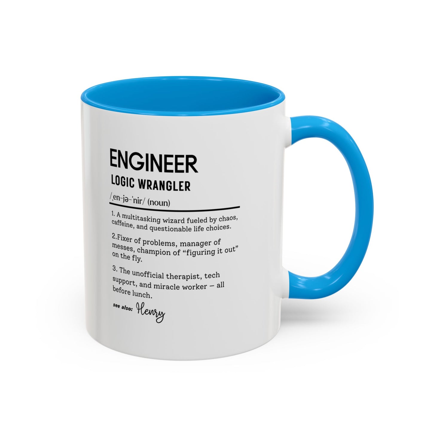 Custom Engineer Mug, Funny Engineering Definition Gift, STEM Coffee Cup, Personalized Tech Gift, Problem Solver Mug, Nerdy Office Cup