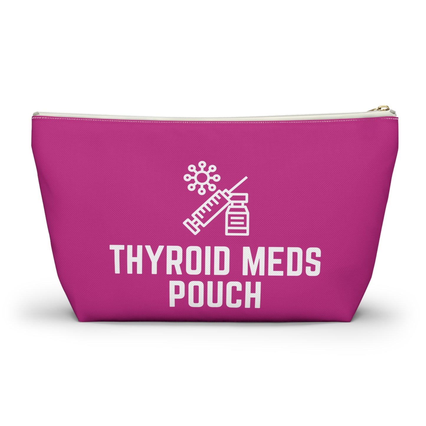 Personalized Thyroid Meds Pouch for Daily Medication Storage Travel Organizer for Hypothyroidism and Health Essentials