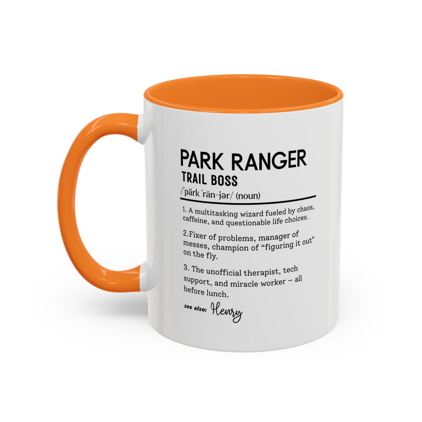 Custom Park Ranger Mug, Funny Nature Gift, Ranger Definition Mug, Personalized Hiking Mug, Colorful Mugs (11oz, 15oz), Forest Lover Cup