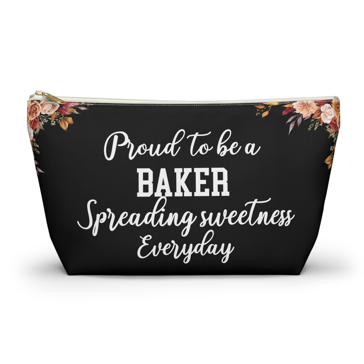 Proud To Be A Baker Pouch Spreading Sweetness Everyday Gift For Bakers Baking Accessory Storage Bag Cute Pastry Chef Zipper Pouch