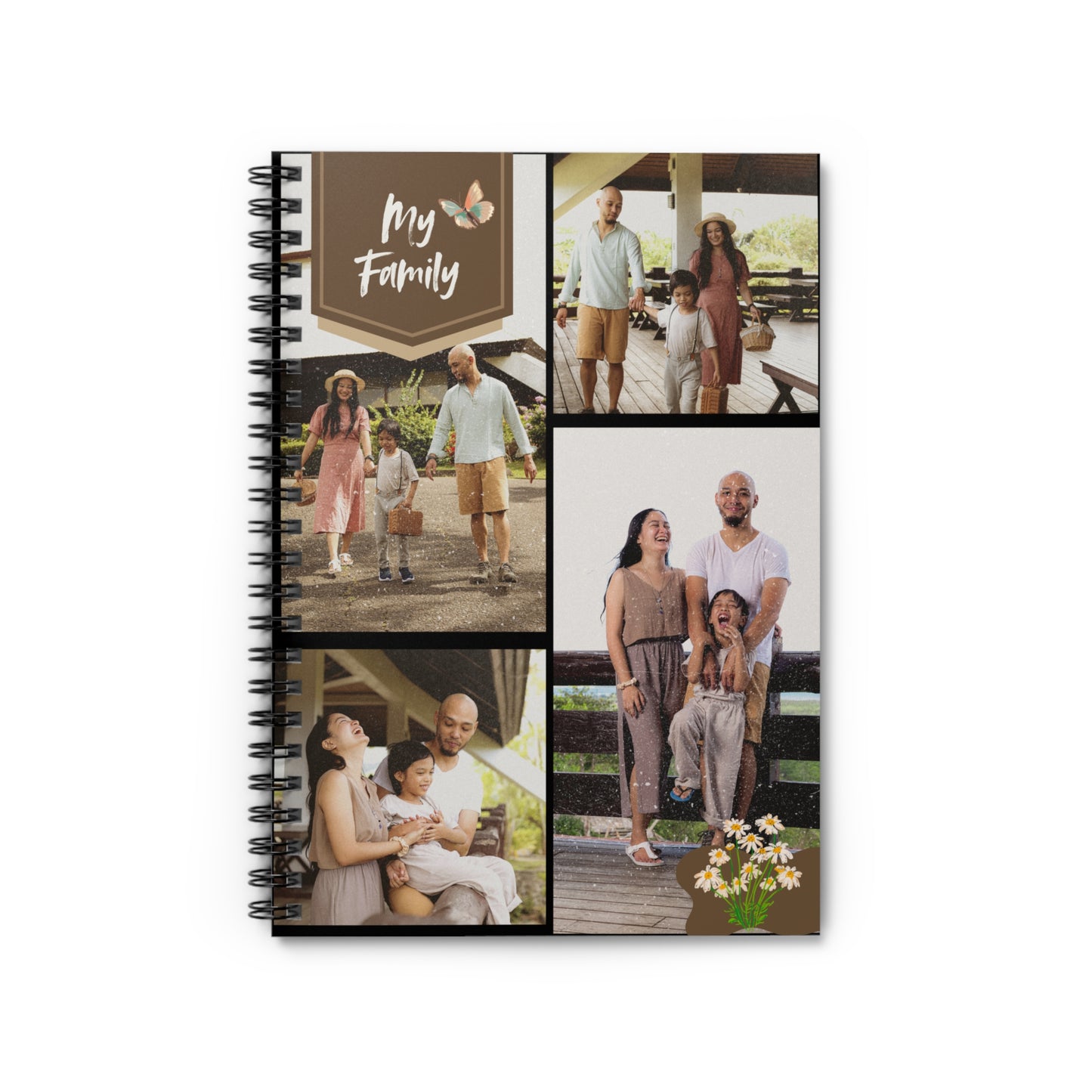 Personalized Family Journal Book, Custom Family Memory Notebook, Gift for Parents, Family Name Keepsake, Holiday Gift, Family Diary