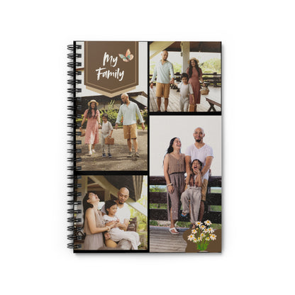 Personalized Family Journal Book, Custom Family Memory Notebook, Gift for Parents, Family Name Keepsake, Holiday Gift, Family Diary