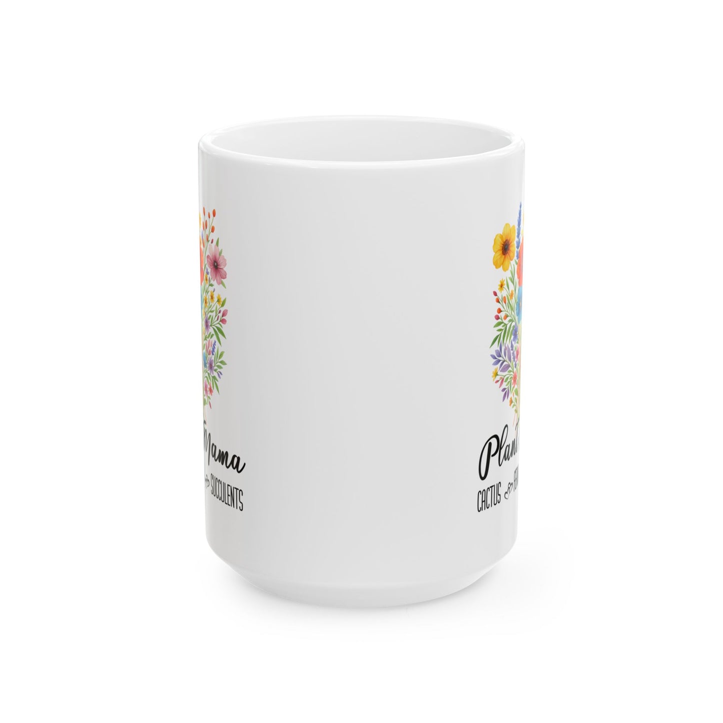 Plant Mama Mug 11oz 15oz Custom Coffee Cup for Plant Lovers Personalized Ceramic Mug Gift for Gardeners Houseplant or Nature Lovers
