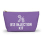 Personalized B12 Injection Kit Pouch for Vitamin B12 Storage Travel Organizer for Injection Supplies and Health Essentials