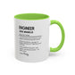 Custom Engineer Mug, Funny Engineering Definition Gift, STEM Coffee Cup, Personalized Tech Gift, Problem Solver Mug, Nerdy Office Cup