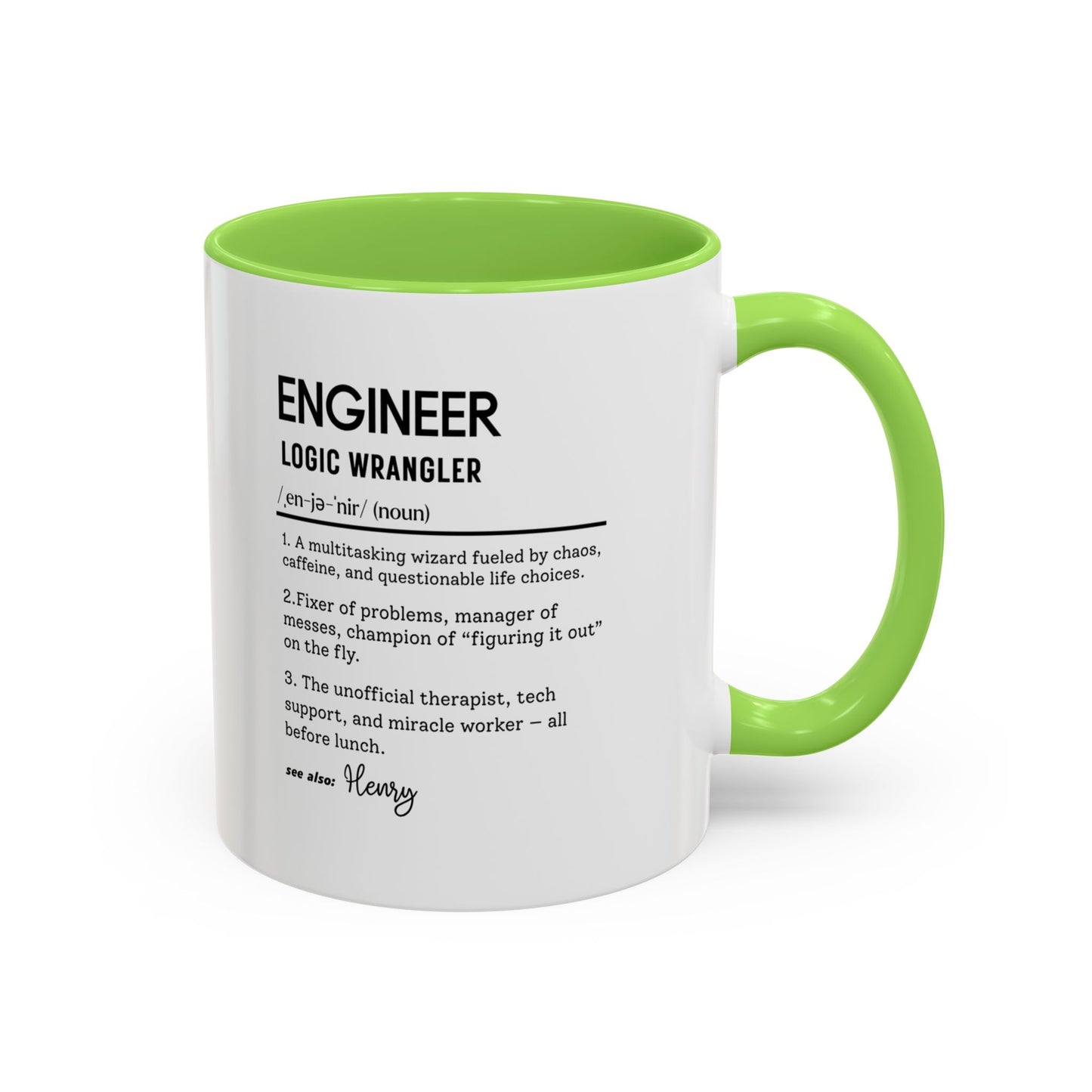 Custom Engineer Mug, Funny Engineering Definition Gift, STEM Coffee Cup, Personalized Tech Gift, Problem Solver Mug, Nerdy Office Cup
