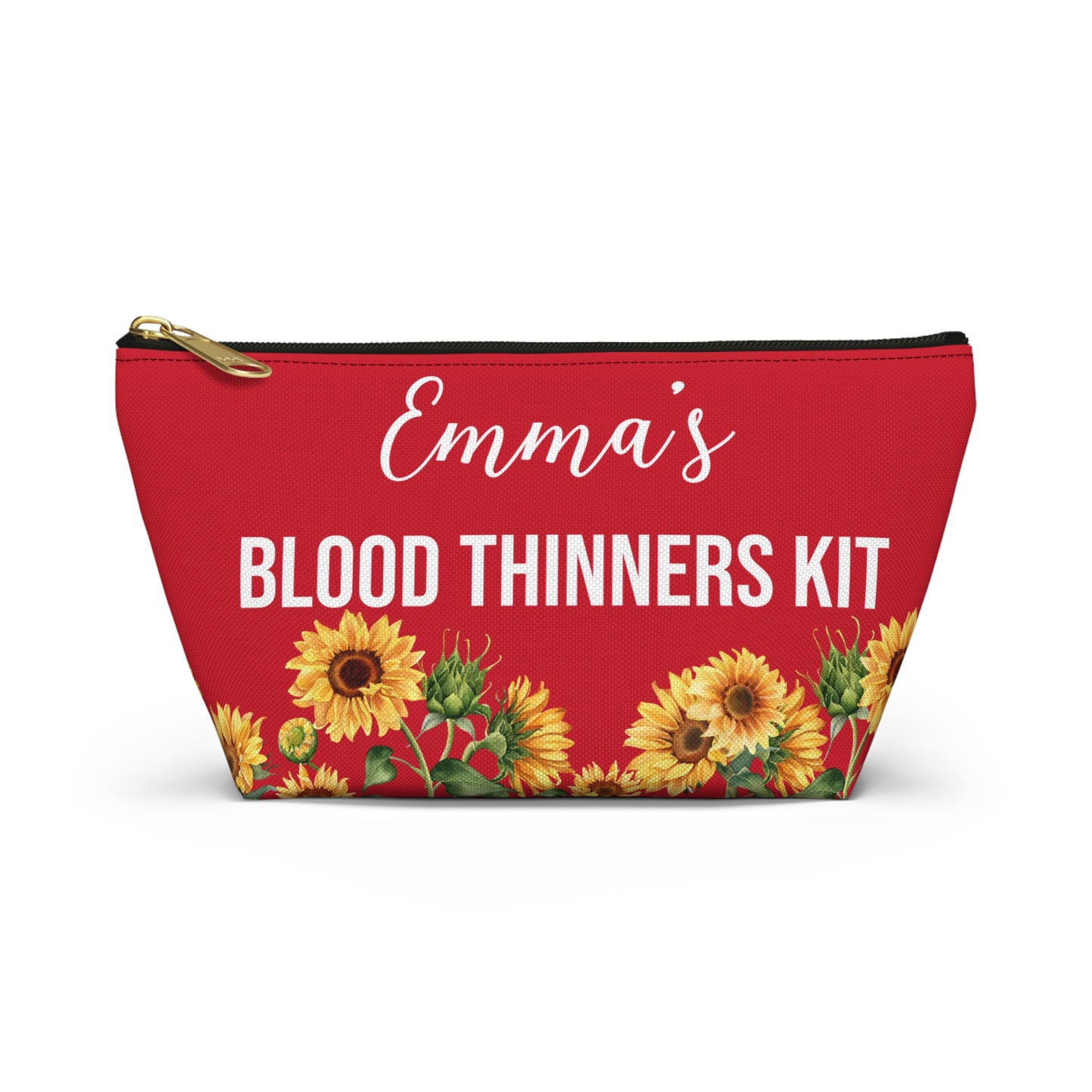 Blood Thinners Kit Medical Alert Pouch Personalized Medication Storage Bag for Anticoagulant Users Travel and Daily Safety Organizer