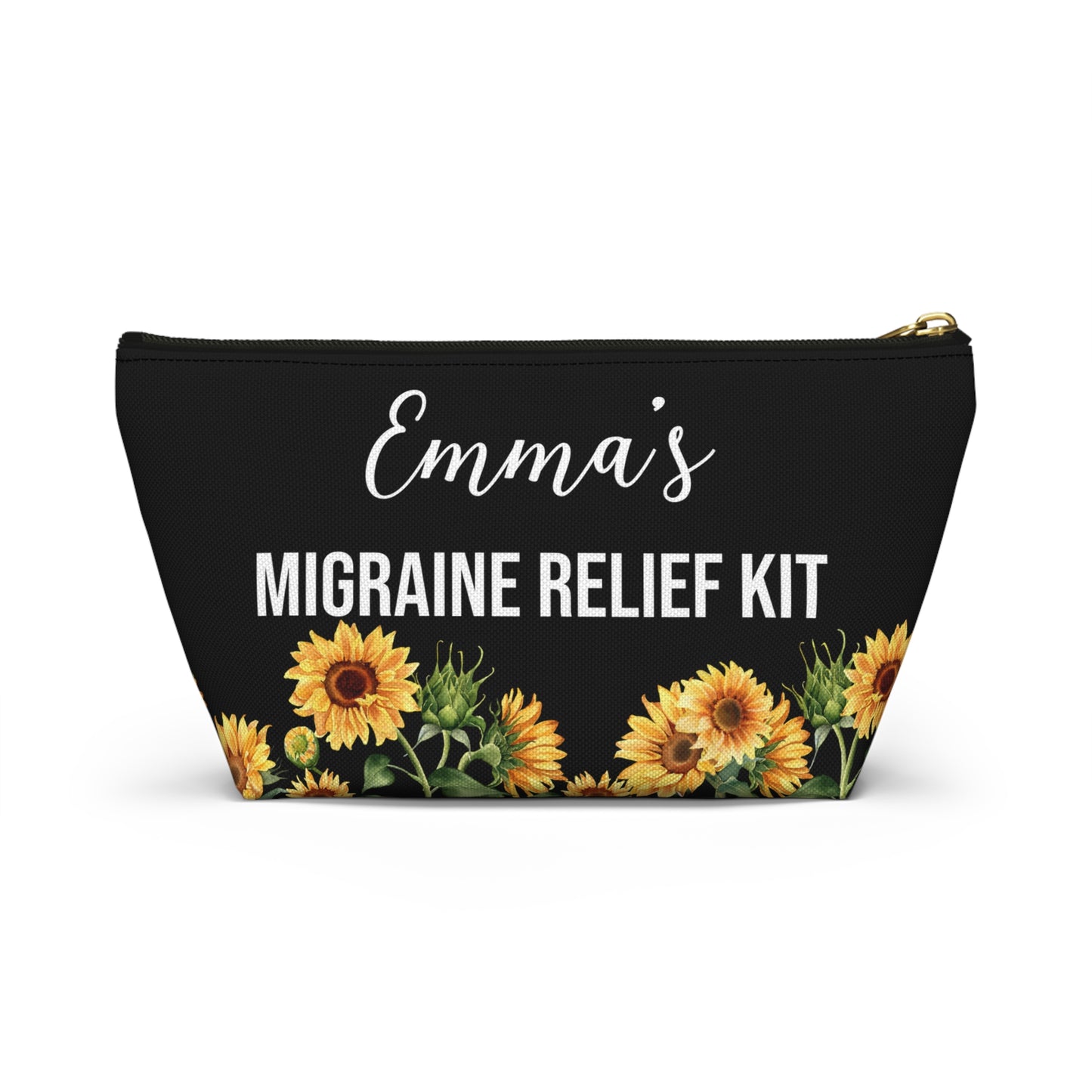 Migraine Relief Kit for Emergency Meds Personalized Pouch for Headache Essentials Travel Medication Organizer for Daily Pain Support