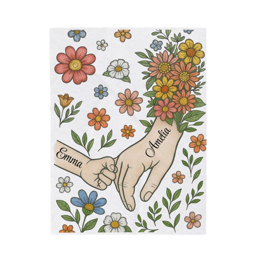 Couple Blanket, Personalized Name Blanket, Custom Love Blanket, Anniversary Gift, Wedding Gift, Romantic Blanket, Gift for Him Her