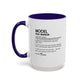 Model Dictionary Mug, Funny Pose Warrior Mug Gift, Personalized Runway Star Coffee Cup, Colorful Mugs (11oz, 15oz)