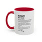 Custom Notary Mug, Funny Legal Gift, Notary Definition Mug, Personalized Office Coffee Cup, Colorful Mugs (11oz, 15oz), Law Office Mug