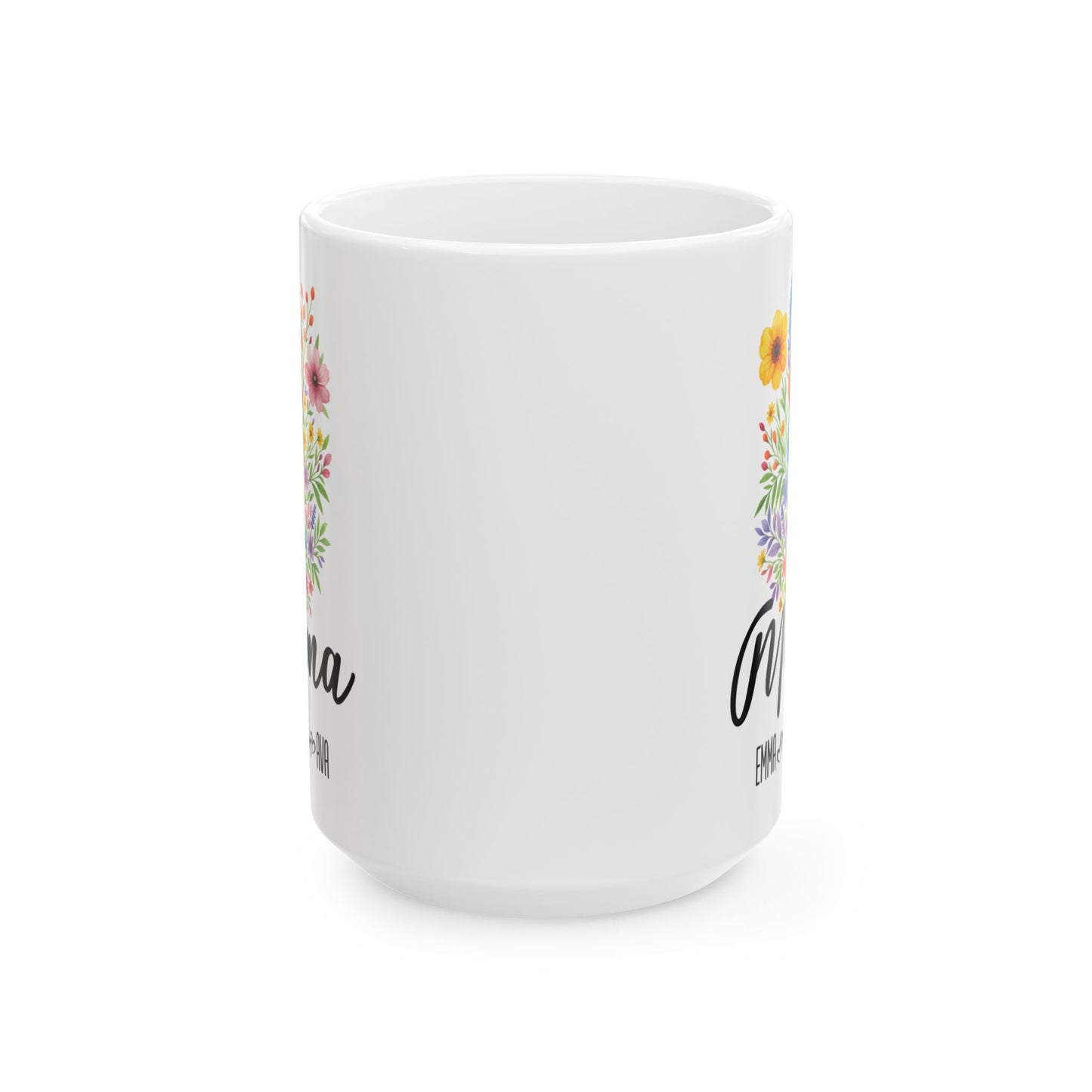 Mama Mug 11oz 15oz Custom Coffee Cup Gift for Mom New Mom Mothers Day Present from Kids Personalized Ceramic Mug for Her Daily Use