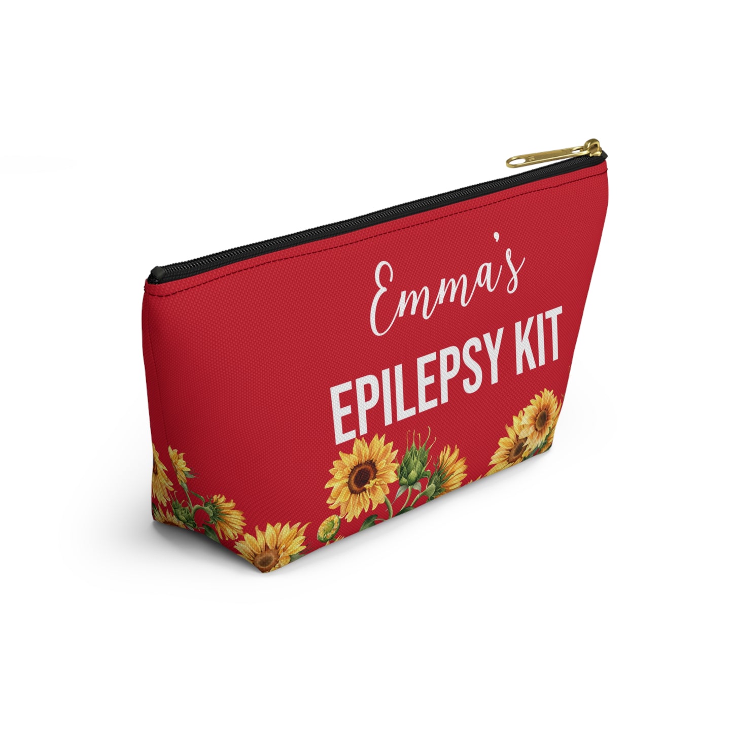 Epilepsy Emergency Kit Medical Alert Pouch Seizure Meds Bag Personalized Storage for Rescue Medication School Travel and Daily Use