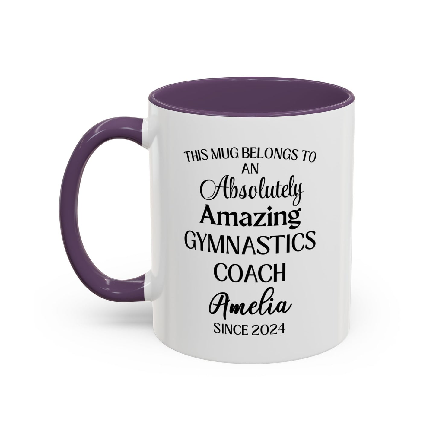 Custom Gymnastics Coach Mug, Funny Gym Coach Gift, Personalized Athlete Trainer Mug, Best Mentor Cup