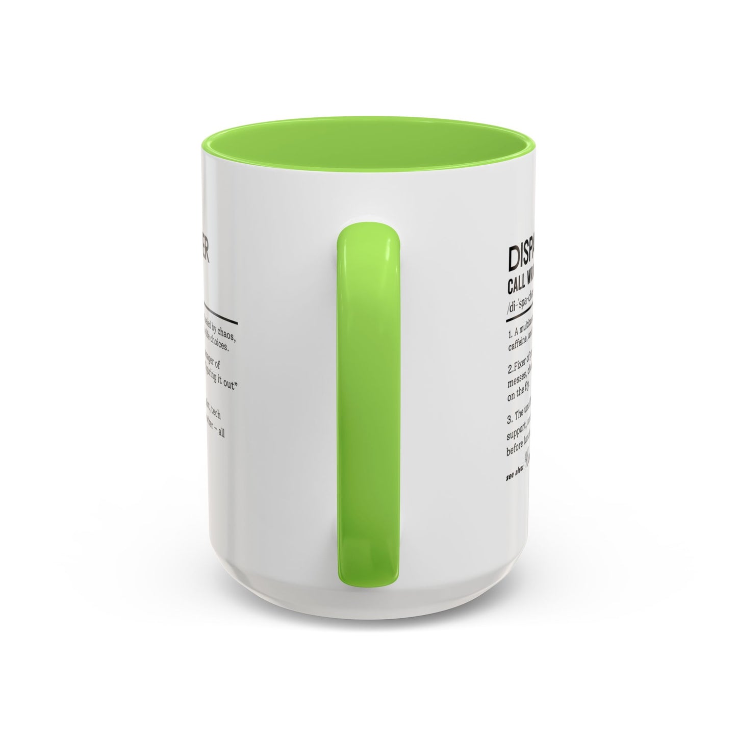 Dispatcher Dictionary Mug, Funny Call Wrangler Coffee Cup, Personalized Gift for Dispatch Pros, Colorful Mugs 11oz 15oz