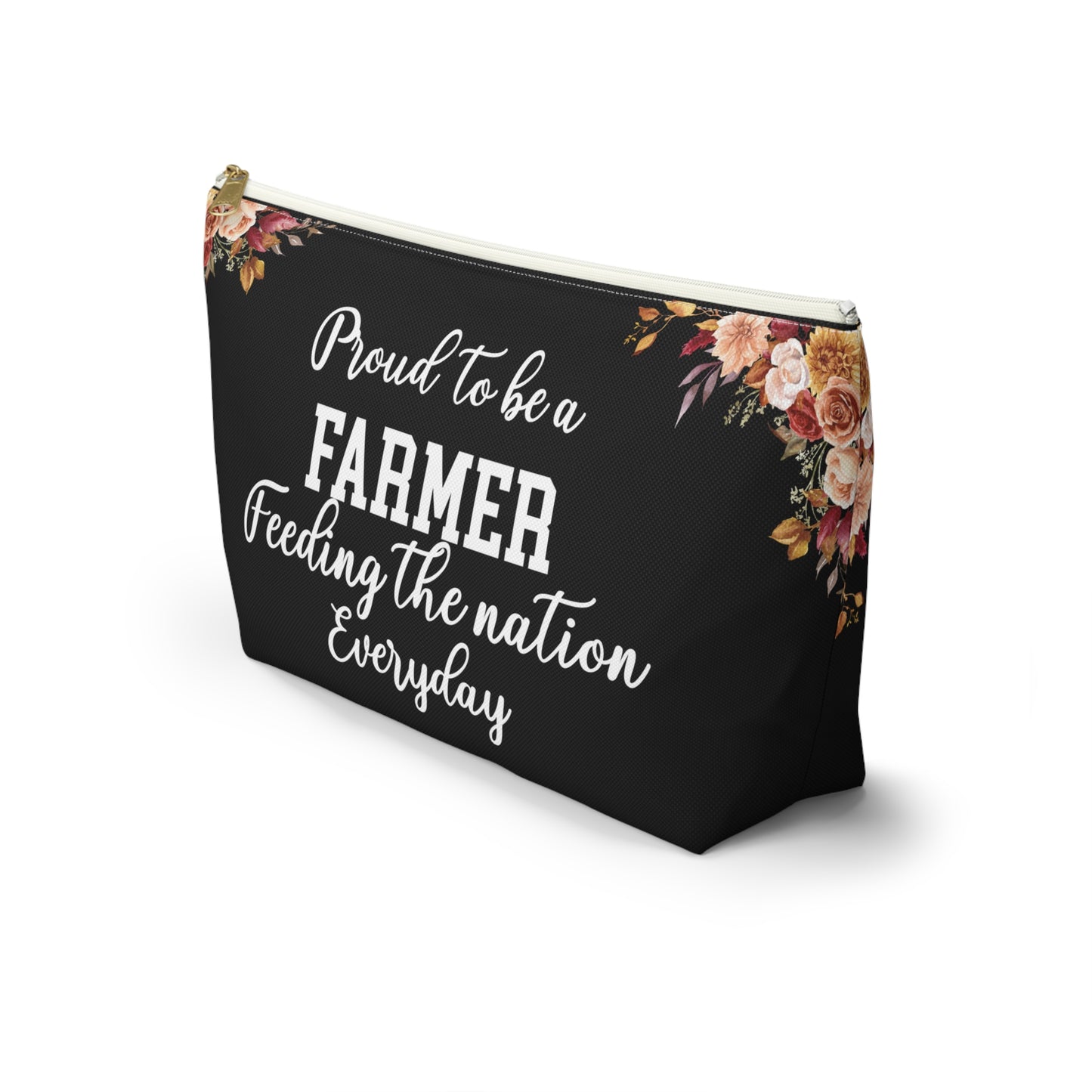 Farmer Essentials Pouch Gift For Farmers Farm Life Organizer Bag Rustic Travel Pouch Agriculture Lover Gift Cute Everyday Carry Zipper Case