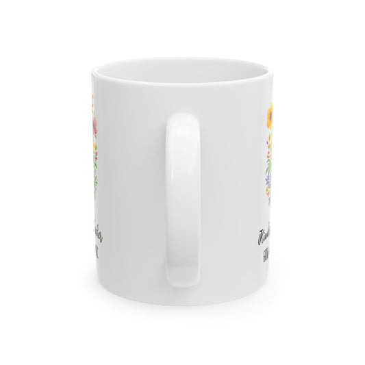 Adorable Kindergarten Teacher Ceramic Mug (11oz, 15oz) - Perfect Gift for Educators