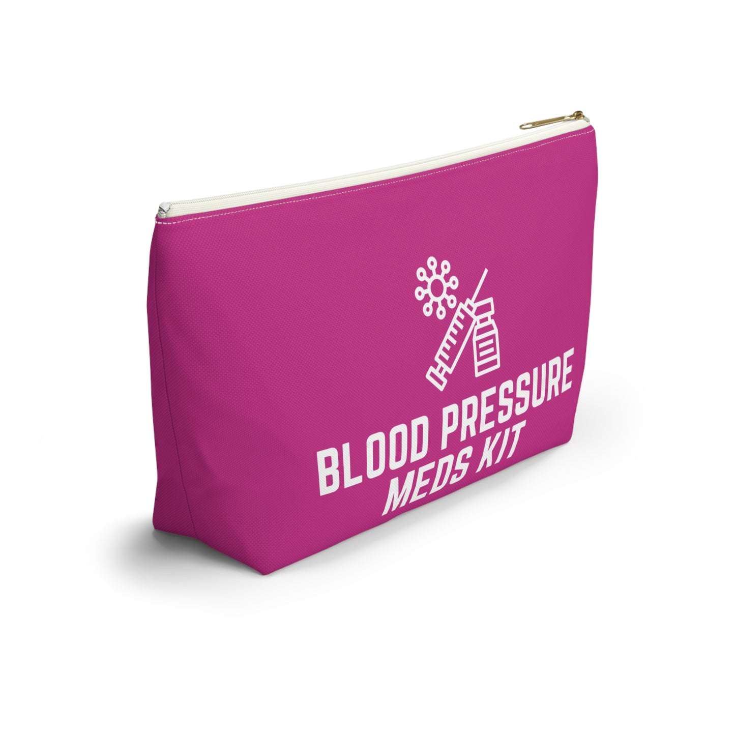 Personalized Blood Pressure Meds Kit Pouch for Daily Medication Storage Travel Organizer for Hypertension and Health Essentials